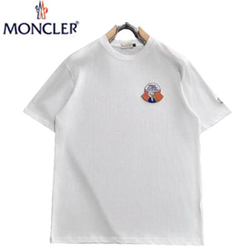 MONCLER-05104 몽클레어 화이트 코튼 티셔츠 남성용