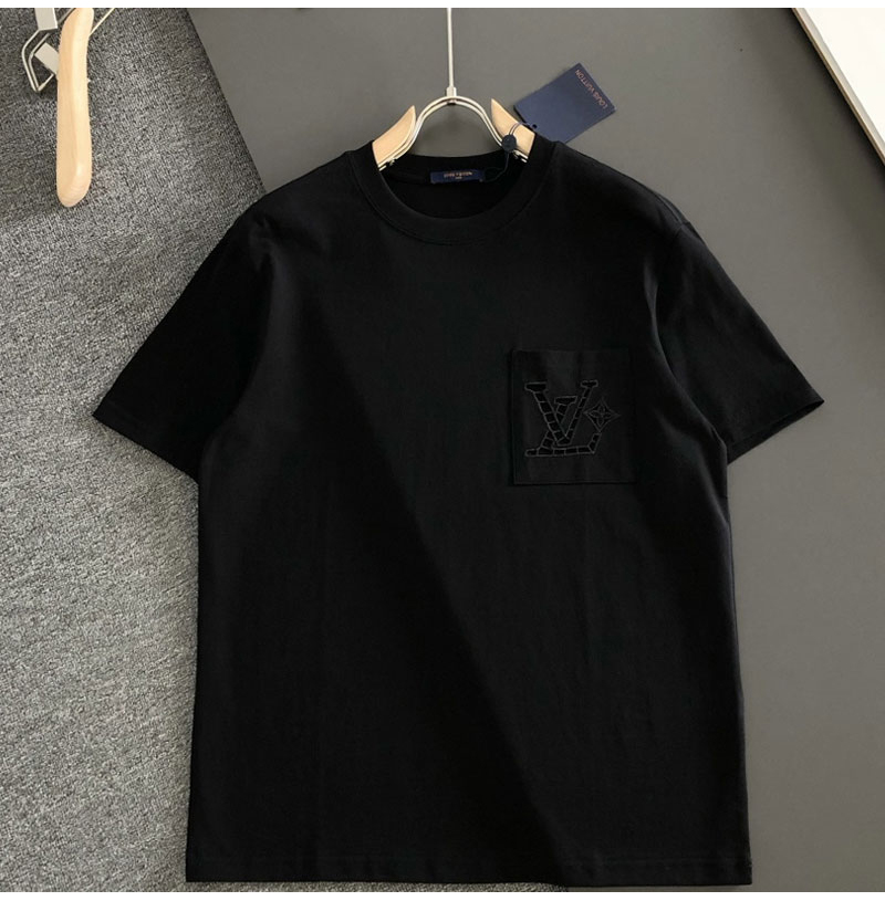 LOUIS VUITTON-07279 루이비통 2026 봄/여름 최신 라운드넥 자수 패션 반팔 티셔츠