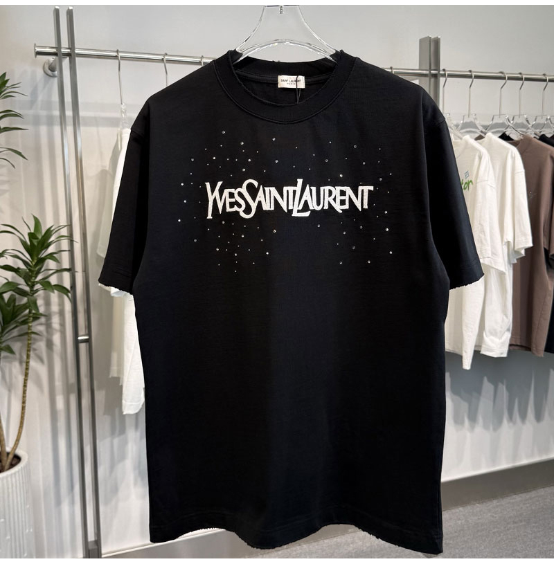 SAINT LAURENT-041411 생로랑 2026SS 남녀공용 반팔 티셔츠