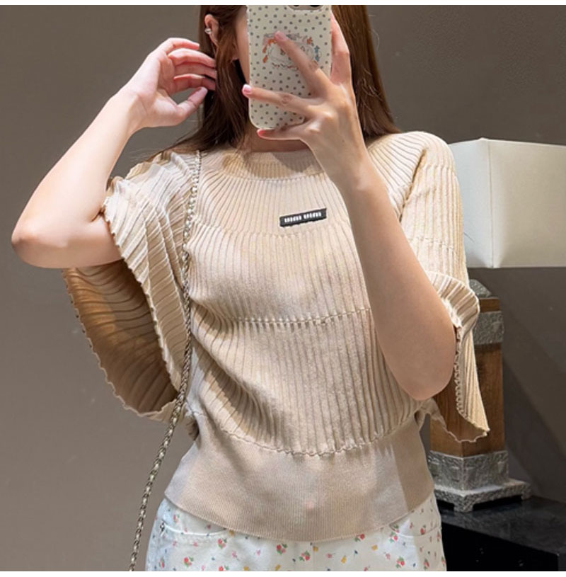 MIUMIU-04218 미우미우 2026SS 스트립 니트 반팔