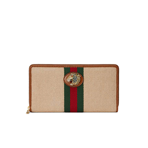 [스페셜오더]GUCCI-573791 9684 구찌 라자 베이지 빈티지 캔버스 집 어라운 월릿