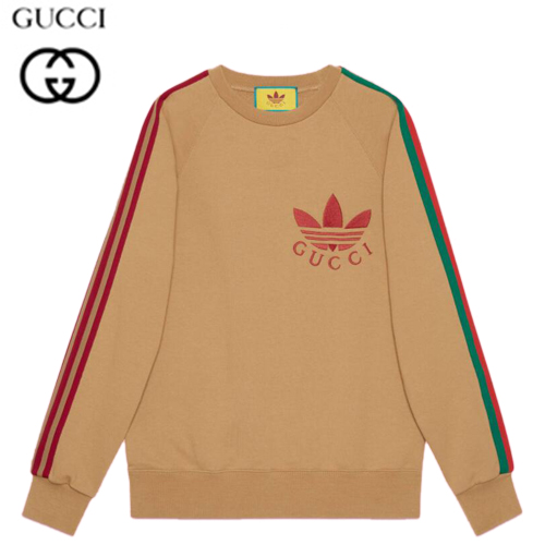 GUCCI-691638 2184 구찌 다크 베이지 아디다스 x 구찌 코튼 저지 스웨트셔츠 남여공용