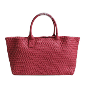 BOTTEGA VENETA-5693 보테가 베네타 차이나 레드 인트레치아토 나파 까밧 토트 백