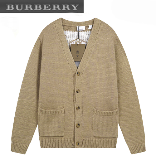 BURBERRY-010611 버버리 베이지 아카이브 로고 가디건 남여공용