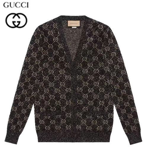 GUCCI-678434 1284 구찌 블랙 라메 GG 자카드 가디건