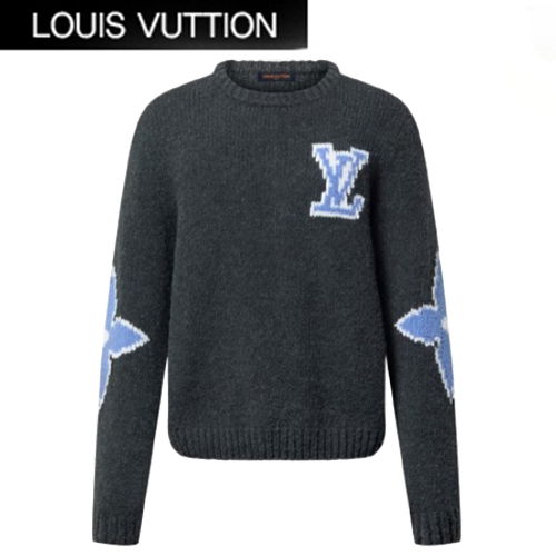 LOUIS VUITTON-1AGJH4 루이비통 다크 그레이 청키 울 블렌드 풀오버 남여공용