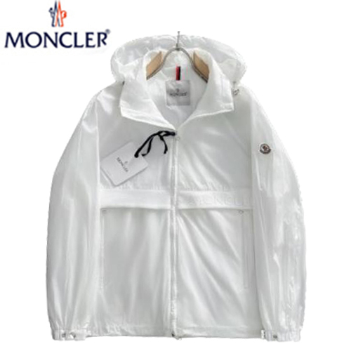 MONCLER-040312 몽클레어 화이트 나일론 바람막이 후드 재킷 남성용