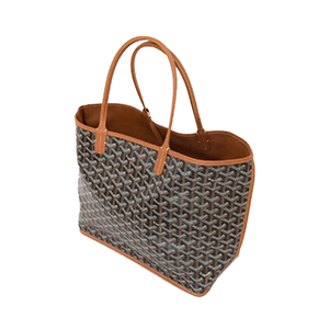 [스페셜오더]GOYARD-고야드 브라운 송아지 가죽 쉐브론 코팅 캔버스 스몰 앙주백