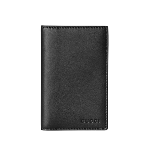 [스페셜오더]GUCCI-818953 1000 구찌 블랙 GG 엠블럼 바이폴드 엠보스 카드 케이스