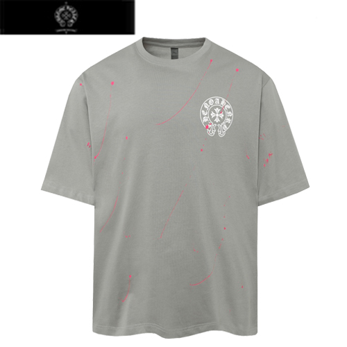 CHROMEHEARTS-04293 크롬하츠 화이트 프린트 장식 티셔츠 남성용