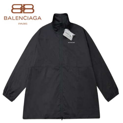 BALENCIAGA-08302 발렌시아가 블랙 아플리케 장식 바람막이 재킷 남여공용