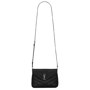 [스페셜오더]SAINT LAURENT-467072 생 로랑 송아지 가죽 메탈 인터로킹 YSL 시그니처 블랙 플랩 백 