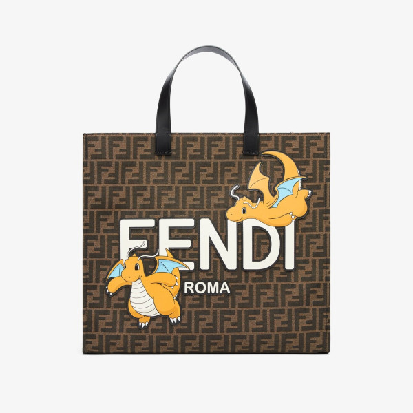 [스페셜오더]FENDI-8BH357 펜디x프라그먼트x포켓몬 FF 패브릭 라지 쇼퍼 백 41cm