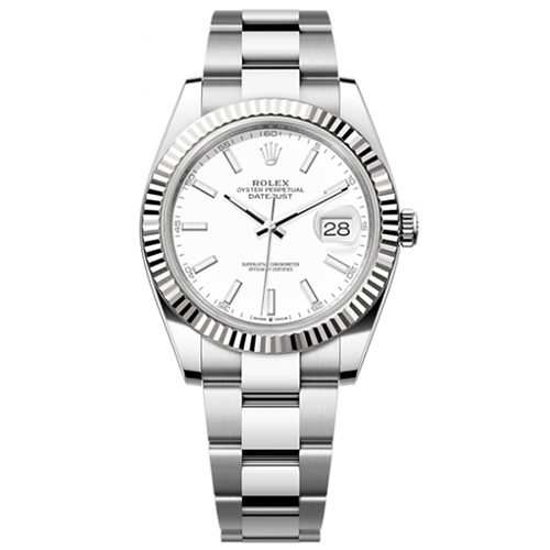 [스페셜오더][CLEAN Factory]ROLEX-롤렉스 데이트저스트 904L 스틸 오이스터 화이트 다이얼 워치 41mm