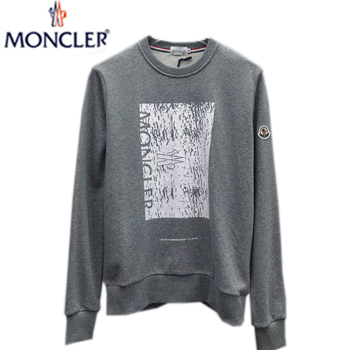 MONCLER-081718 몽클레어 그레이 프린트 장식 스웨트셔츠 남성용