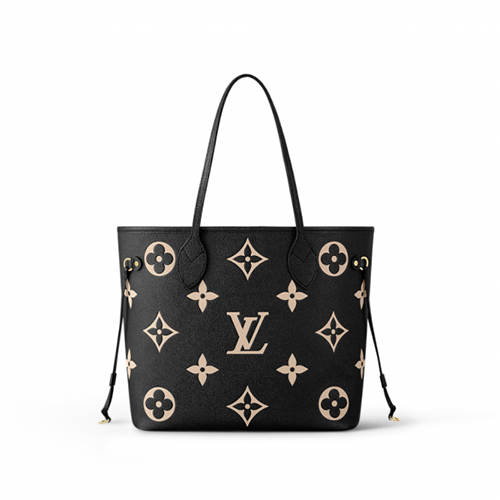 [스페셜오더]LOUIS VUITTON-M58907 루이비통 블랙/베이지 모노그램 앙프렝뜨 네버풀 MM