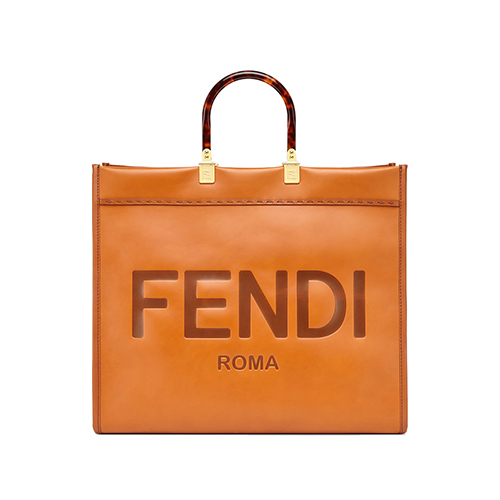 [스페셜오더]FENDI-8BH372 펜디 브라운 가죽 펜디 로마 SUNSHINE 쇼퍼