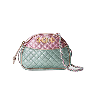 [스페셜오더]GUCCI-534951 5879 구찌 핑크 블루 라미네이트 가죽 미니 백