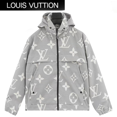 LOUIS VUITTON-10051 루이비통 그레이 모노그램 바람막이 후드 재킷 남성용