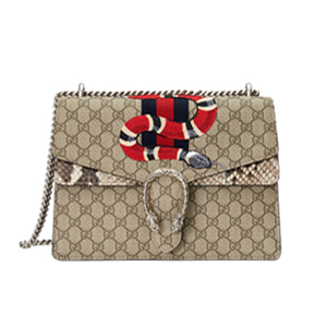 [스페셜오더]GUCCI-400235 9750 구찌 Dionysus GG 수프림 캔버스 스네이크 자수 숄더백