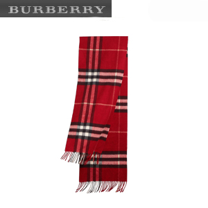 BURBERRY-39295221 버버리 클래식 레드 체크 캐시미어 스카프 남녀공용