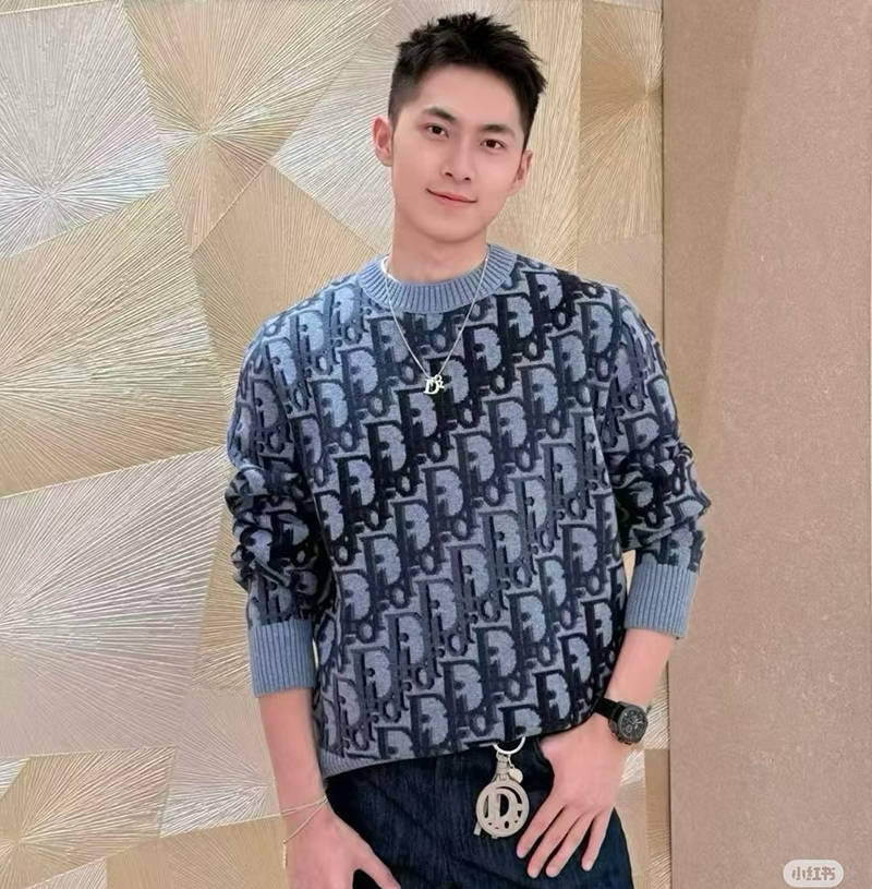 DIOR-10298741 디올 2025년 Oblique 신상 캐미시어 스웨터 남녀공용