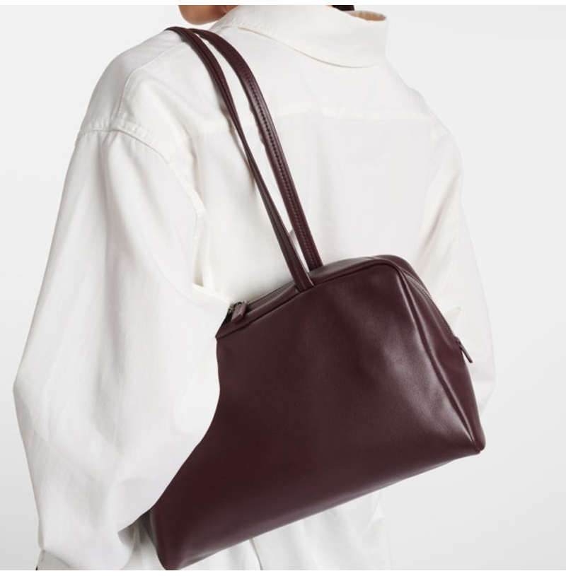 [스페셜오더]THE ROW-1887 더 로우 Astra 아스트라 볼링 나파 가죽 다크브라운