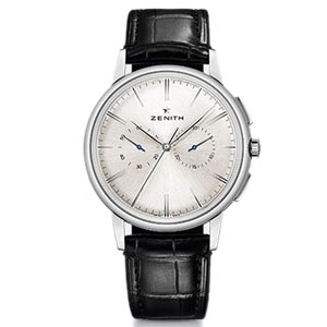 [스페셜오더]ZENITH-제니스 엘리트 클래식 크로노그래프 스틸 실버다이얼 워치 42 mm