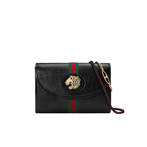 [스페셜오더]GUCCI-570145 8389 구찌 라자 블랙 가죽 스몰 숄더백