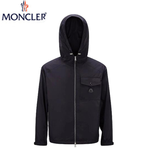 MONCLER-09134 몽클레어 네이비 나일론 바람막이 후드 재킷 남성용