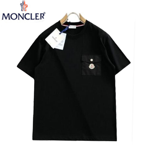 MONCLER-05084 몽클레어 블랙 포켓 장식 티셔츠 남성용