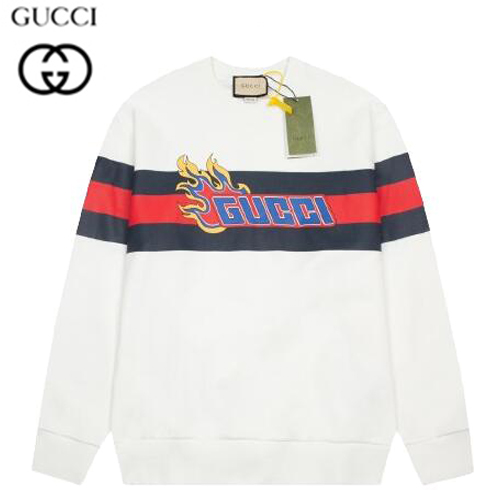 GUCCI-12284 구찌 화이트 프린트 장식 스웨트셔츠 남여공용