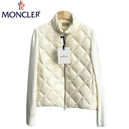 MONCLER-12225 몽클레어 화이트 퀄팅 다운 가디건 여성용