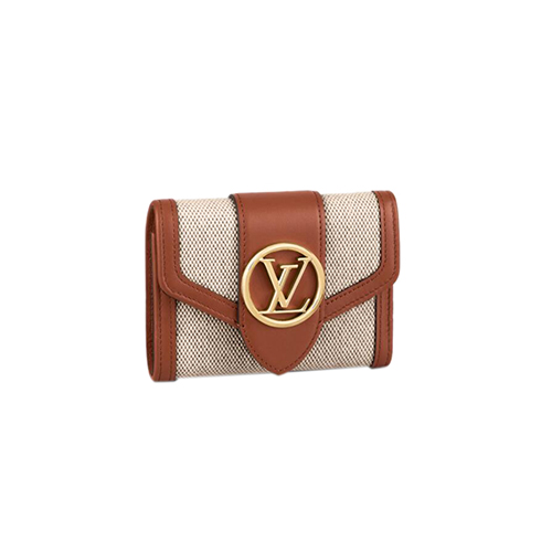 [스페셜오더]LOUIS VUITTON-M81393 루이비통 아이보리/브라운 LV PONT 9 컴팩트 월릿