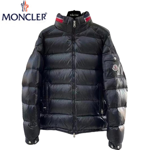 MONCLER-11165 몽클레어 블랙 스트라이프 장식 패딩 남여공용