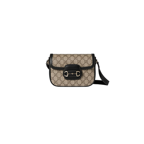 [스페셜오더]GUCCI-815205 9741 구찌 베이지/블랙 구찌 홀스빗 1955 미니 숄더백