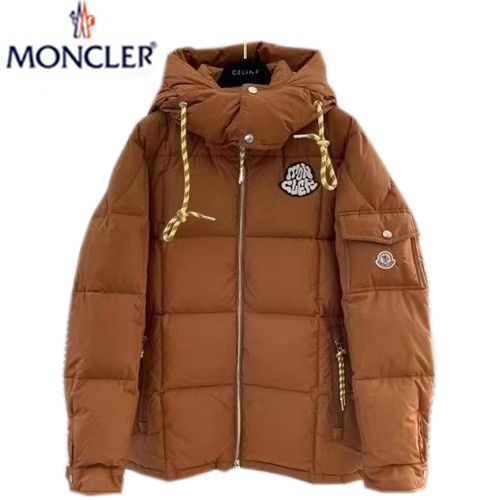 MONCLER-11276 몽클레어 브라운 패치 장식 패딩 남성용