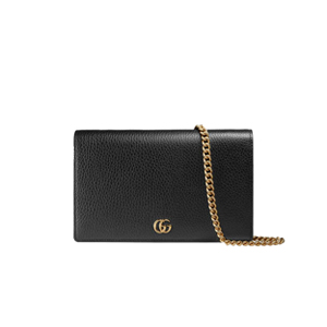 [스페셜오더]GUCCI-497985 1000 구찌 GG Marmont  블랙 가죽 미니 체인 백