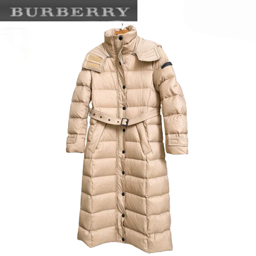 BURBERRY-11127 버버리 베이지 나일론 롱 패딩 여성용