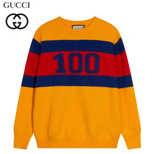 GUCCI-08098 구찌 오렌지 니트 코튼 스웨터 남여공용