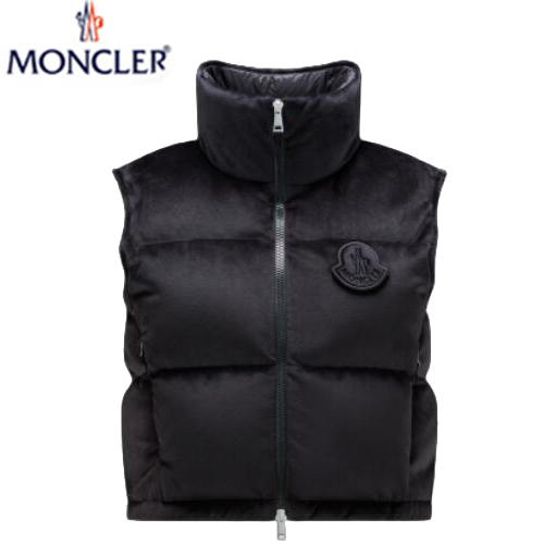 MONCLER-11056 몽클레어 블랙 벨벳 Blovet 패딩 조끼 여성용