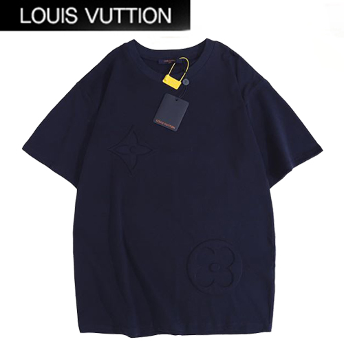 LOUIS VUITTON-05269 루이비통 네이비 모노그램 플라워 티셔츠 남여공용